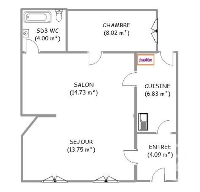 commerce à louer - 51.42 m2 - FONTAINEBLEAU - 77 - ILE-DE-FRANCE - Century 21 Agence Babut
